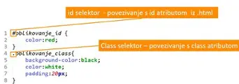klasni i id selektori